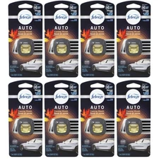 Pack of 8x Febreze Auto Car Vent Clip Air Freshener, Evening Woods, 1 Count
