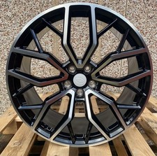 22" RANGE ROVER SPORT L494 L461 GLOSS BLACK/POL RR209 DESIGN 10j ALLOY WHEELS X4