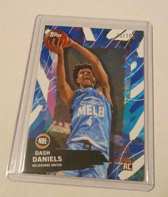2025-26 Topps NBL Dash Daniels Rookie Card Blue 51/75 Melbourne United 