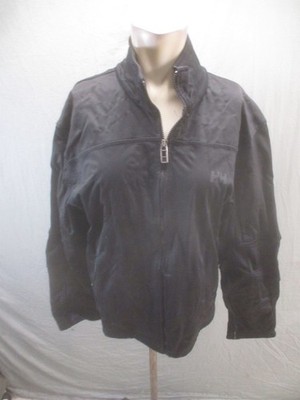 Helly Hansen Size M Mens Black Full Zip Pockets High Collar Casual Jacket 923