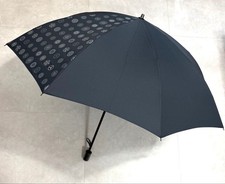 Mercedes-Benz Folding Umbrella Charcoal Gray Novelty With Case  Tags New Japan