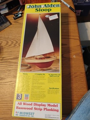 Midwest Products #997, John Aldean Sloop Wooden Model Kit