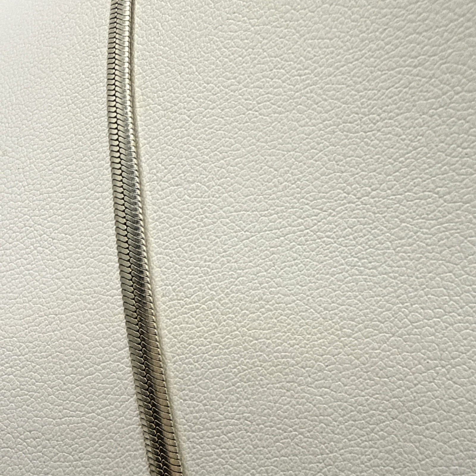 Italian Solid .925 Sterling Silver 20" Herringbon… - image 3