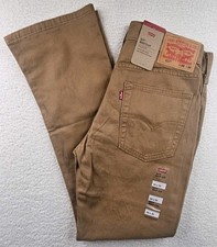 Levis 517 Bootcut Jeans Mens 28x30 Khaki Brown Tan Pants 100 Cotton Western