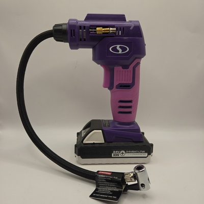 #ad Sun Joe 24V AJC LTW 24V Cordless Air Compressor Tire Inflator w Battery $39.99