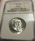 1956 Franklin Half Dollar 50C NGC MS65