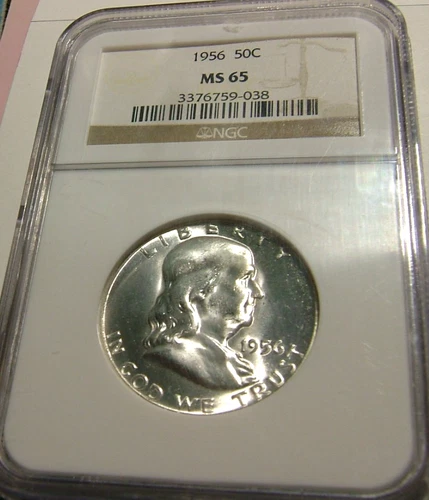 1956 Franklin Half Dollar 50C NGC MS65