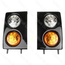 RDX LED Front Light/lamp BLACK Pods Range Rover Classic NEW