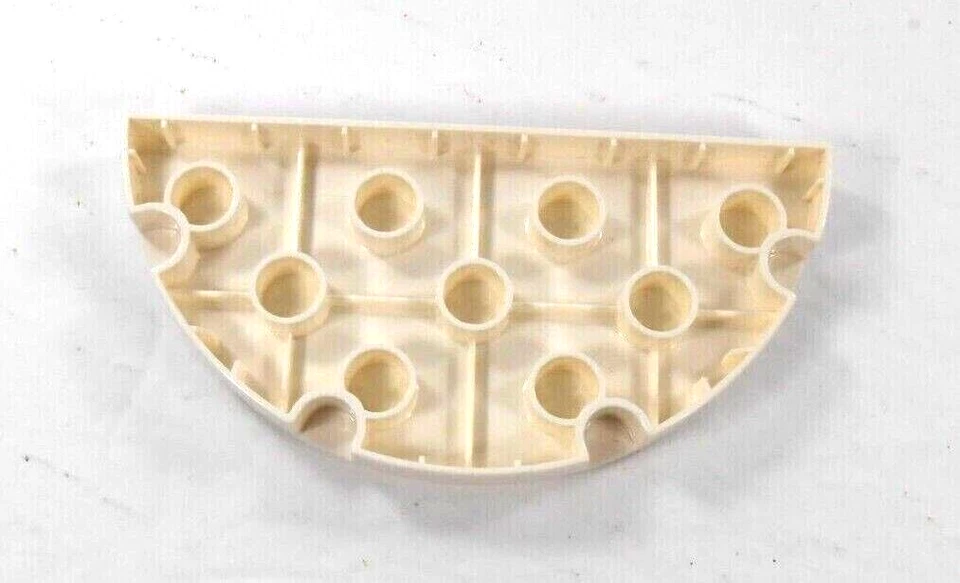 Lego Duplo Baseplate Half Round (1) white - Image 2 of 2