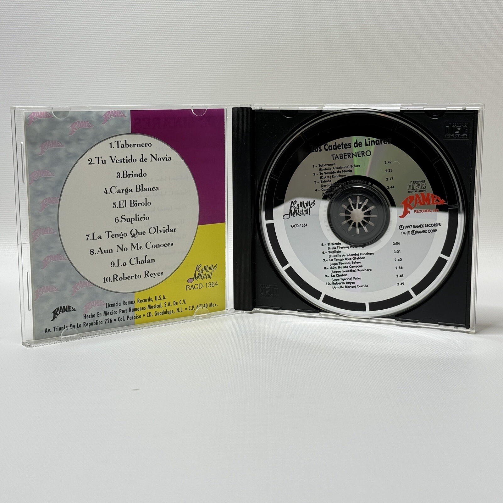Los Cadetes de Linares CD Tabernero 1996 Ramex Records Rare VG++ | eBay