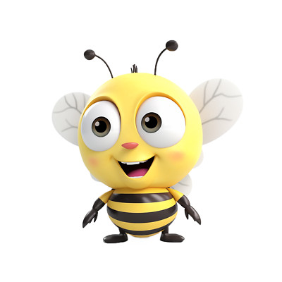 Tinoaly 500 Stück Bienen Aufkleber – Bunt, Cartoon-Design, 38 Mm, Für Kinder & Dekoration