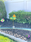 Metal Sunflower Yard Garden Stake Decorative Sunflower Yard Stake Flower Decor