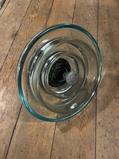?? Vintage Antique Glass Large Electric Pylon Insulator 13 inch diameter ??RETRO