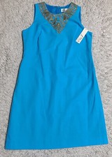 Eliza J dress size 8 blue & Gold Multicolored $118