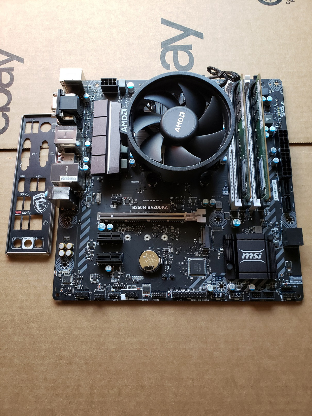 B450M BAZOOKA PLUS Ryzen 1700 MOTHERBOARD CPU COMBO RYZEN