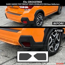 For 18-2023 Subaru Crosstrek Smoke Reflectors Rear Overlay Tint Precut Vinyl XV