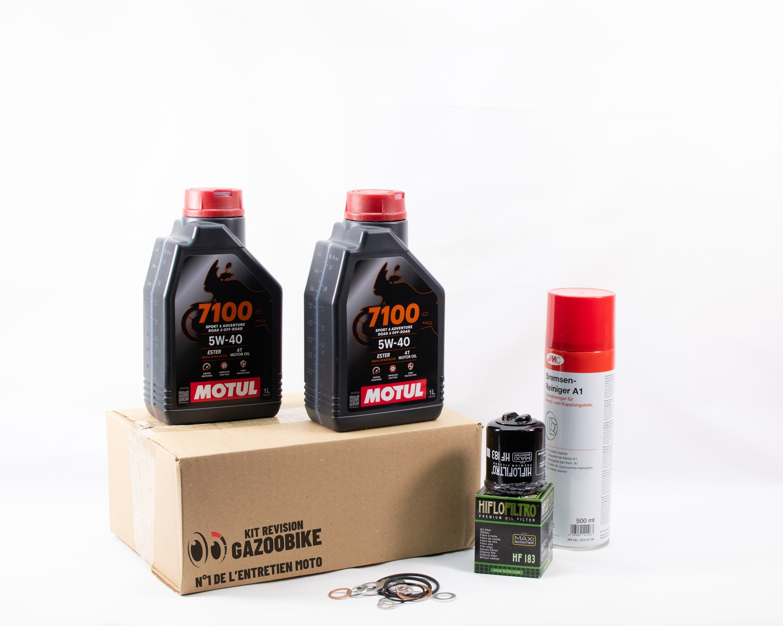 Kit Entretien Scooter Derbi Rambla 125 Huile Motul 7100 5w40 Filtre Vidange 2009 2010
