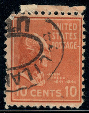 USA - 1938 - Presidential Issue - John Tyler - 10¢ - #3439