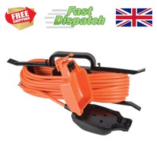 Single Socket IP54 Waterproof Garden Extension Lead 5m Mower Strimmer DIY