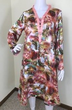 Pakistani Designer Printed Silk Kurti Women Top M