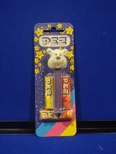 PEZ Dispenser European White Polar Bear Purple Stem Retired Mint on Bonbons Card