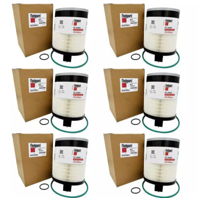 6X Fleetguard FS20083 Fuel Water Separator Filter for Cummins ISX DD13 DD15 DD16