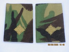 2nd Lieutenant,  Rangschlaufen,DPM Rankslides, Leutnant, 1 Paar,65x90mm,#7