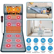 Electric Massage Mat Neck Full Body Heating Vibration Massage Pad Foot Massage