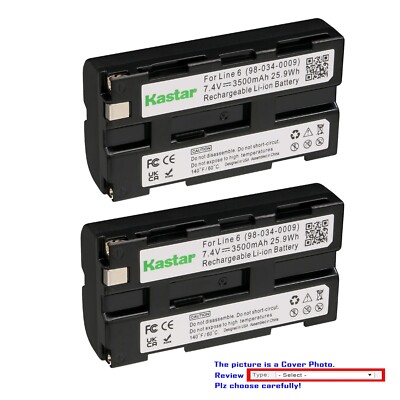 Kastar 3500mAh Battery Replacement for Line 6 Variax JTV 89, JTV-89F, JTV-89US