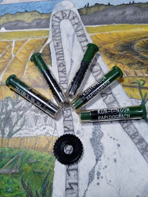 Koh-I-Noor Rapidograph Technical Pen Lot+Drafting+K&E+Castell+Staedtler+rOtring