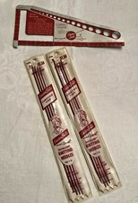 Vtg Susan Bates Correct Gauge Stitch Measure Ruler  Knitting Needles Sz 3 EUC