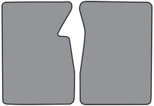 For 1960-1965 Gmc 2500 Series Floor Mats Carpet Floor Mat 2pc Fronts Pick Color