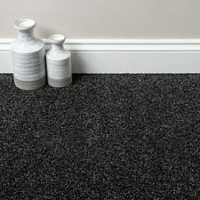 Saxony Carpet Thick 14mm Cheap Budget Feltback 4m Lounge Bedroom Only £6.49!