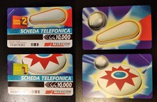 2 schede telefoniche telecom Flipper Card 2X lire 10000 con bandella recuperata