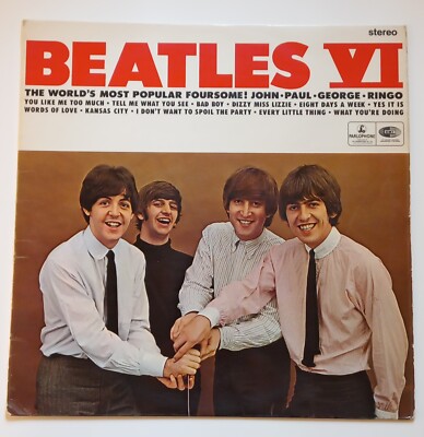 Beatles VI UK 1st Press Export Y/B Parlophone CPCS 104 EX+ Early Stamper 1O 1A