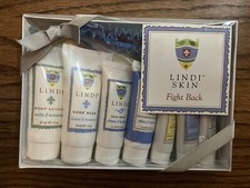NEW LINDI Skin Fight Back Skincare Essentials Starter Set NIB LIP BALM FACE PROD