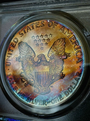 1988 American Eagle $1 PCGS MS67 ~KILLER NATURALLY TONED SILVER EAGLE!!~
