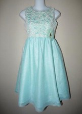 RARE EDITIONS Girl's 14 Mint Sequin Swirl Bodice Ballerina Dress NWT 78
