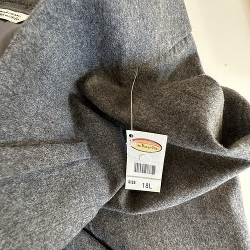 NWT Talbots Plus 18 Tall Wool Pants Italian Stretch Flannel High Waist Lined - Picture 11 of 12