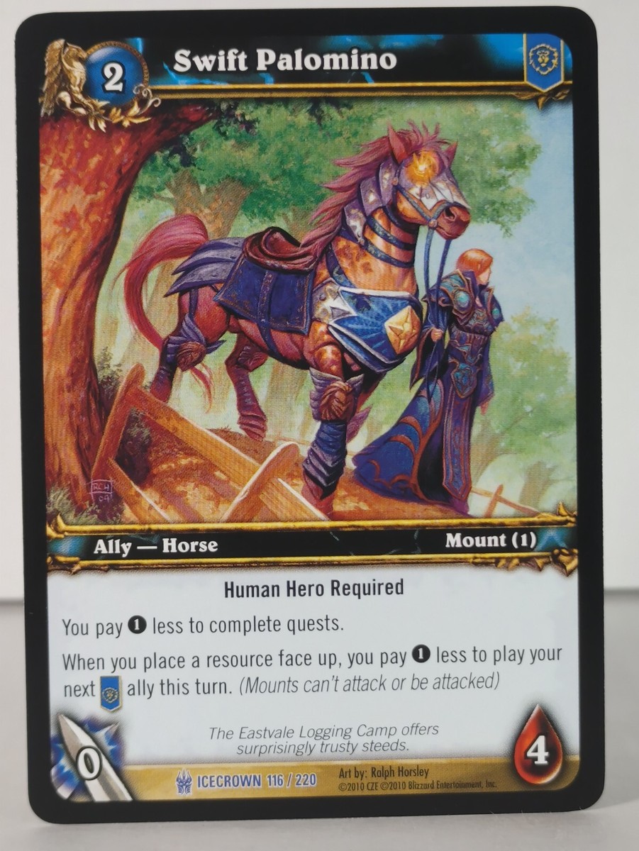 Swift Palomino - Icecrown - 116/220 - Wow TCG - Rare - 