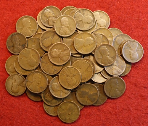 1912-D Lincoln Wheat Cent Penny 10 Coin group Circulated - Picture 3 of 7