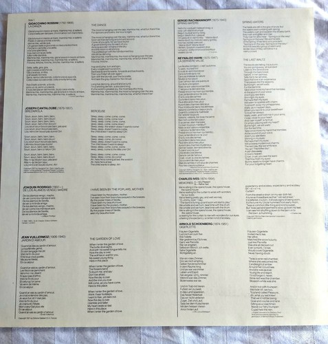 Elly Ameling: Souvenirs. 33RPM Vinyl Record. - Picture 5 of 6