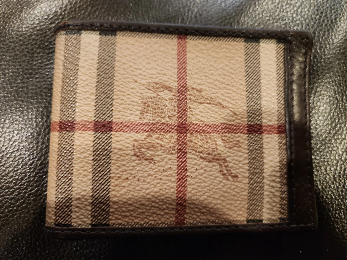 Burberry Beige Vintage Check Bifold Wallet