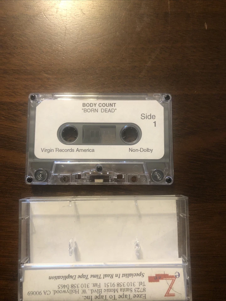 Body Count “Born Dead”advance Promo cassette Tape,vg. Ice-t,slayer,body Count - Image 3 of 4