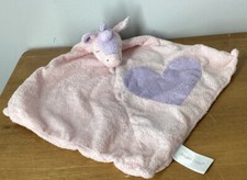 Angel Dear Unicorn Pink Purple Heart Lovey Security Blanket Plush Soft Baby toy