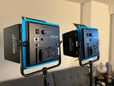 Dracast Pro Series LED1000 Daylight 5600k LED Video Light Panel Kit with V-Mount