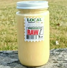 RAW HONEY WILDFLOWER 1 LB 454g LOCAL 100 PURE UNFILTERED