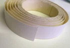 White iron on edging tape, 22mm and 50mm wide, 5 Metre Length Roll