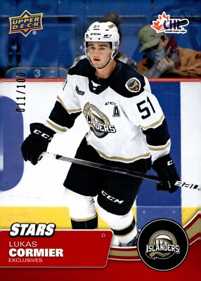 Lukas Cormier - 2021-22 Upper Deck CHL Stars Exclusives /100 Card #340