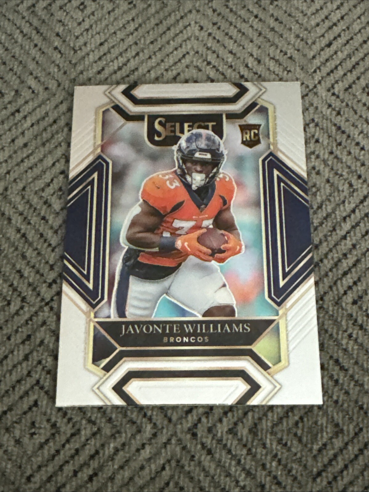 Javonte Williams 2021 Panini Select Rookie RC Club Level Denver Broncos #257
